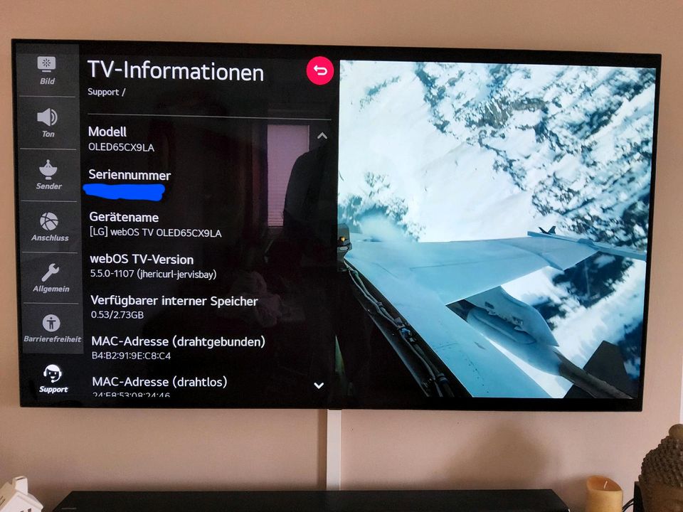 LG OLED 65CX9LA in Winsen (Luhe)