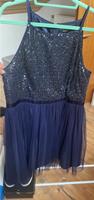 Kleid mit Pailletten Tüll Party Festlich Marine Gr.46 Saarland - Völklingen Vorschau
