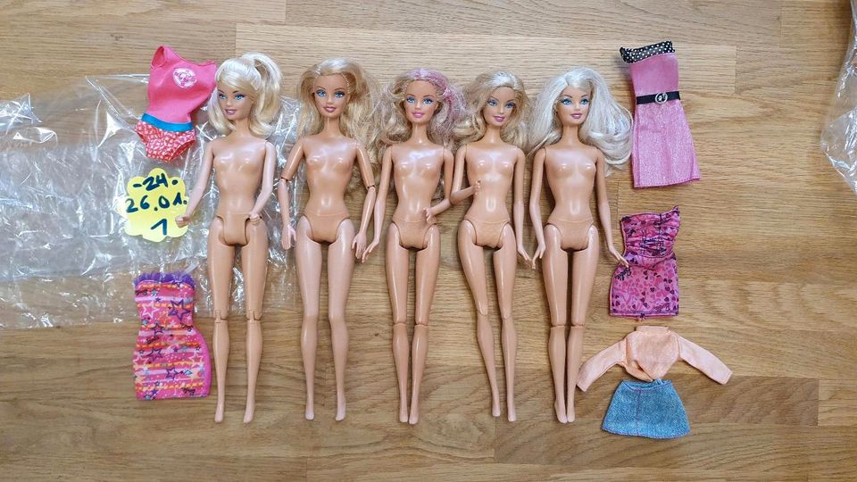 Set 5 x barbie mattel vintage 2000er 2010er (24 / 26.01. - 1) in Biebelnheim