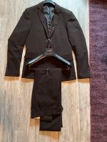 Lindbergh Anzug schwarz doppelreiher sakko hose 46 plain slim fit Bayern - Döhlau Vorschau