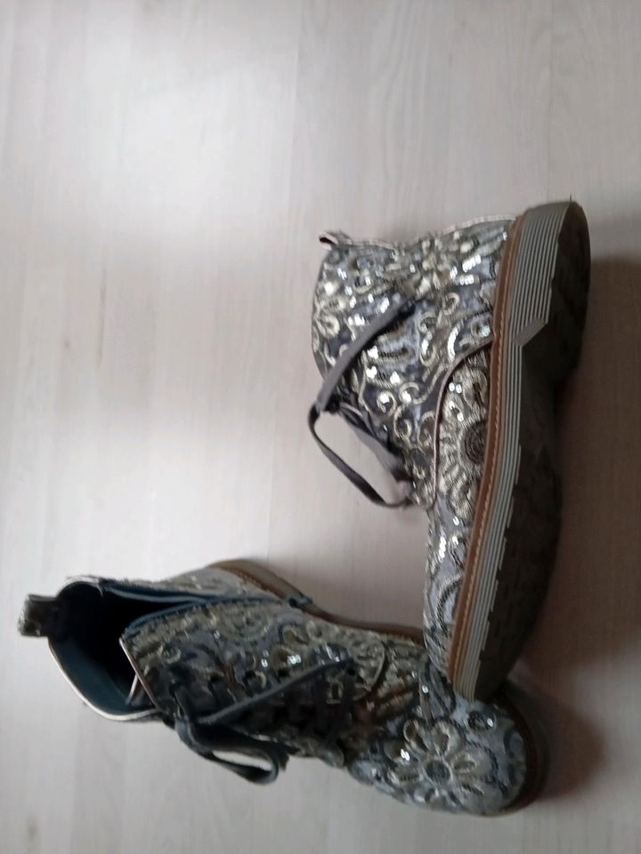 Boots  Blau Glitzer in Schneverdingen