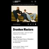 Drunken Masters 4 Karten für Dresden Dresden - Innere Neustadt Vorschau