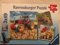Ravensburger Puzzle 3x49 Teile „Traktor, Harvester, Baustelle" Hessen - Sinntal Vorschau