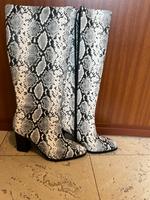 Damenstiefel mit Python Muster Schuhe Berlin - Marienfelde Vorschau