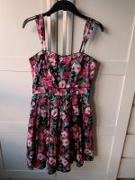 Kleid Orsay Blumen 38 40 Hochzeit Rockabilly M abnehmbare Träger Düsseldorf - Eller Vorschau