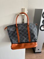 Edle große Shopping Tasche Shopper Braun gemustert Graphisch NEU Berlin - Tempelhof Vorschau