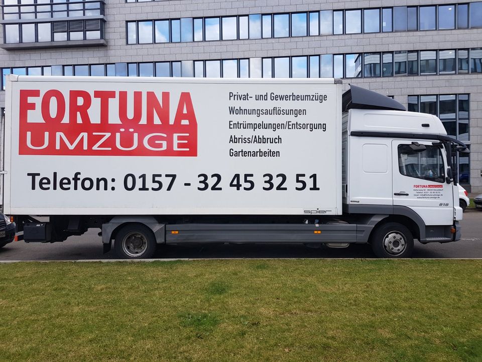 FORTUNA UMZÜGE - preiswert, sicher und stressfrei umziehen in Düsseldorf