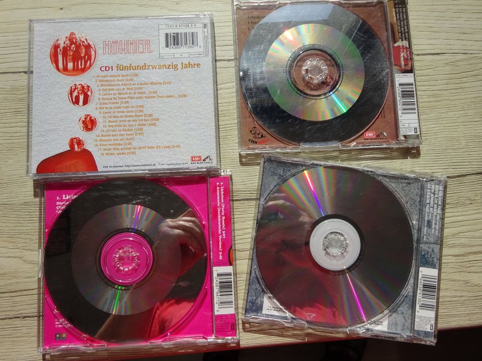 Höhner Paket eine Doppel Cd und 3 Maxi Cd Rare 25 Jahre Karneval in Köln