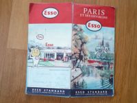 Esso Landkarten (2), 50-er Jahre, 1958/1959 Paris/Europa Baden-Württemberg - Göppingen Vorschau