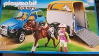 Playmobil Country 5223 Auto mit Anhänger, Pferd u Reiterin Niedersachsen - Emmerthal Vorschau