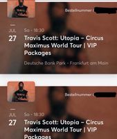 2x Sitzplätze Tickets Travis Scott Konzert Frankfurt- Sitze 14H Hessen - Offenbach Vorschau