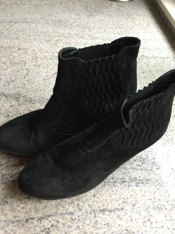 Leder STIEFELETTEN HORMES Boutique Ware GR40,5 NP 200€ in Darmstadt