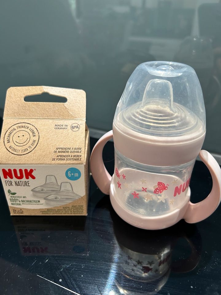 Nuk Nature Sense Flasche + Sauger und Griffe in Zaberfeld