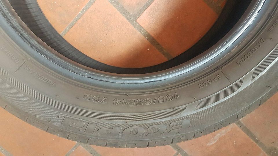 Sommerreifen Bridgestone Ecopia 165/65 R14 79S (4 auf Lager) in Rosengarten