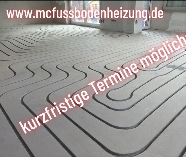 Fussbodenheizung fräsen 16x2mm KUNSTSTOFF Rohr verlegen in Harsewinkel