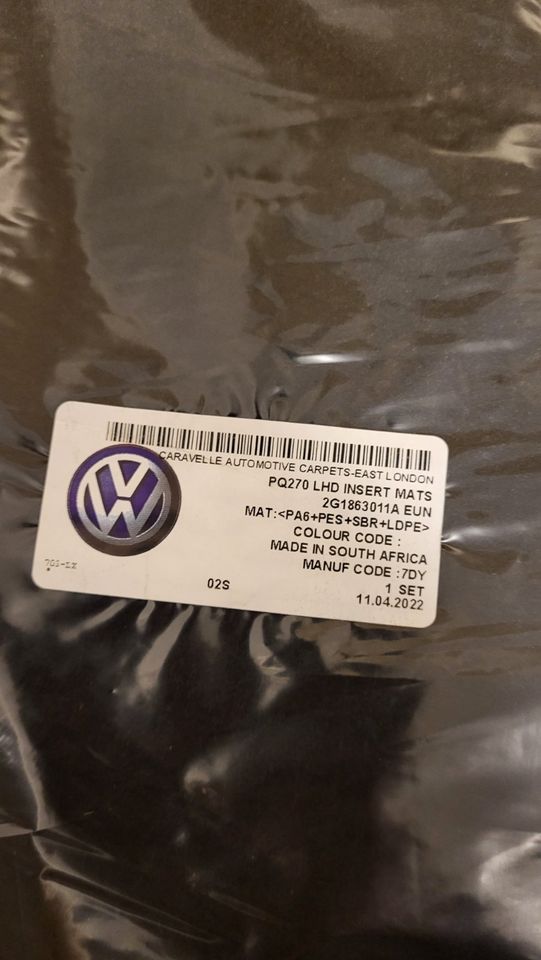 Vw Polo Bj 2022 Original Velours Fußmatten Set schwarz NEU in Berlin