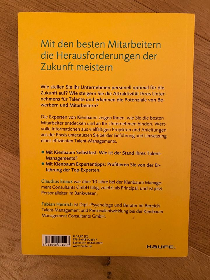 Buch Strategisches Talent Management Kienbaum Haufe Meifert Enaux in Frankfurt am Main