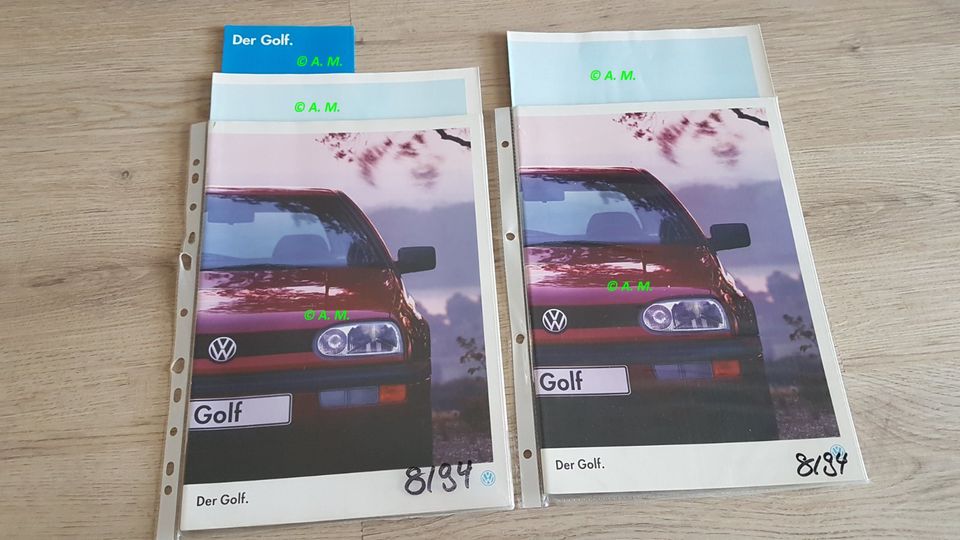 VW Golf 3 MK3 VR6 Syncro GL GT Special Prospekt Anleitung in Ennigerloh