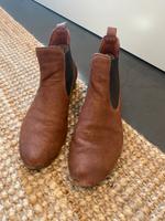 Think! Cognac braune Lederstiefeletten Gr 38,5 Berlin - Steglitz Vorschau