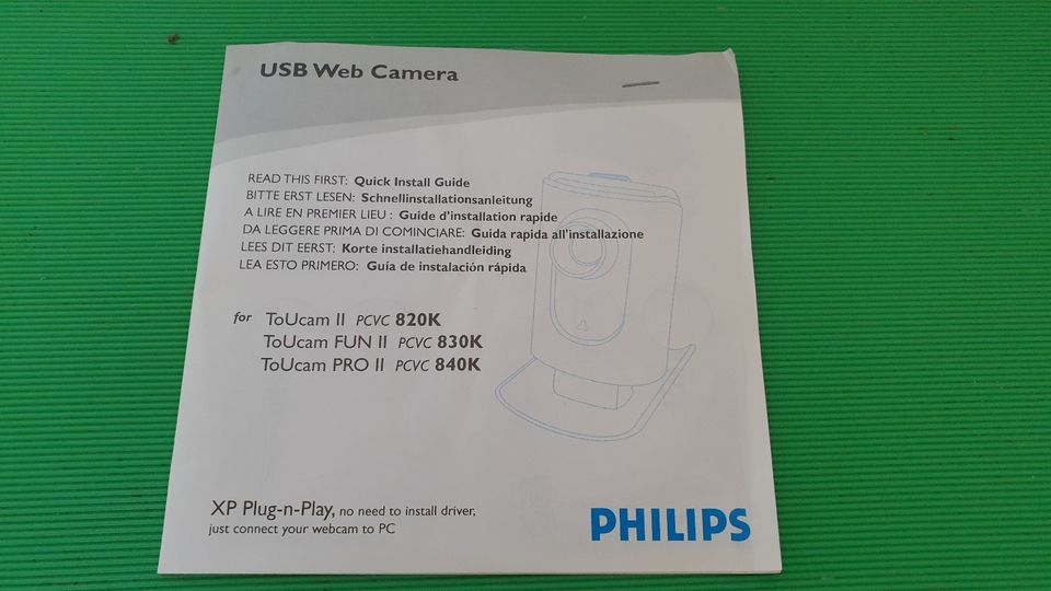 PHILIPS USB Web Camera Model Nr. PCVC840K/20 300mA. in Ratingen