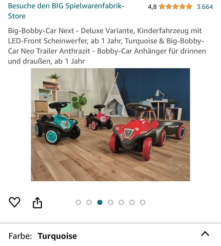 Big Bobby car next Türkis in Oerlinghausen