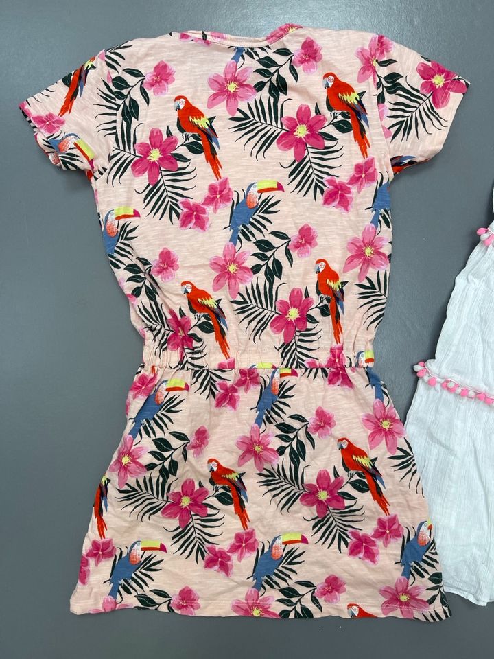 Kleid 134/140 happy Kids Tchibo sommer hawaii rosa in Windesheim