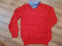 NEU H&M Strickpullover Gr. 122/128 Rot mit Kragen Pullover Niedersachsen - Esens Vorschau