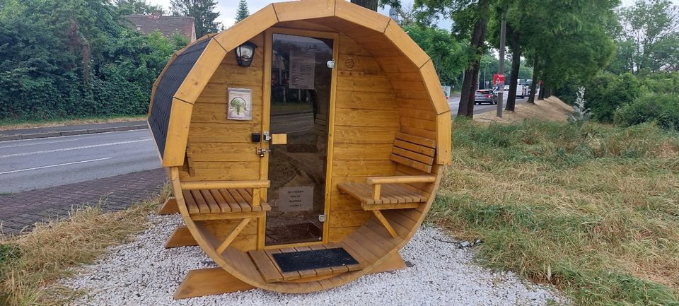 Sauna Blockbohlen Außensauna in Dresden