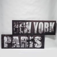 2 Leinwandbilder New York und Paris je 90 cm x 30 cm Bayern - Emmering Vorschau