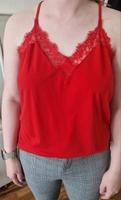 Shirt mit Spitze, rot, Vero Moda, Größe XL Sachsen - Freital Vorschau