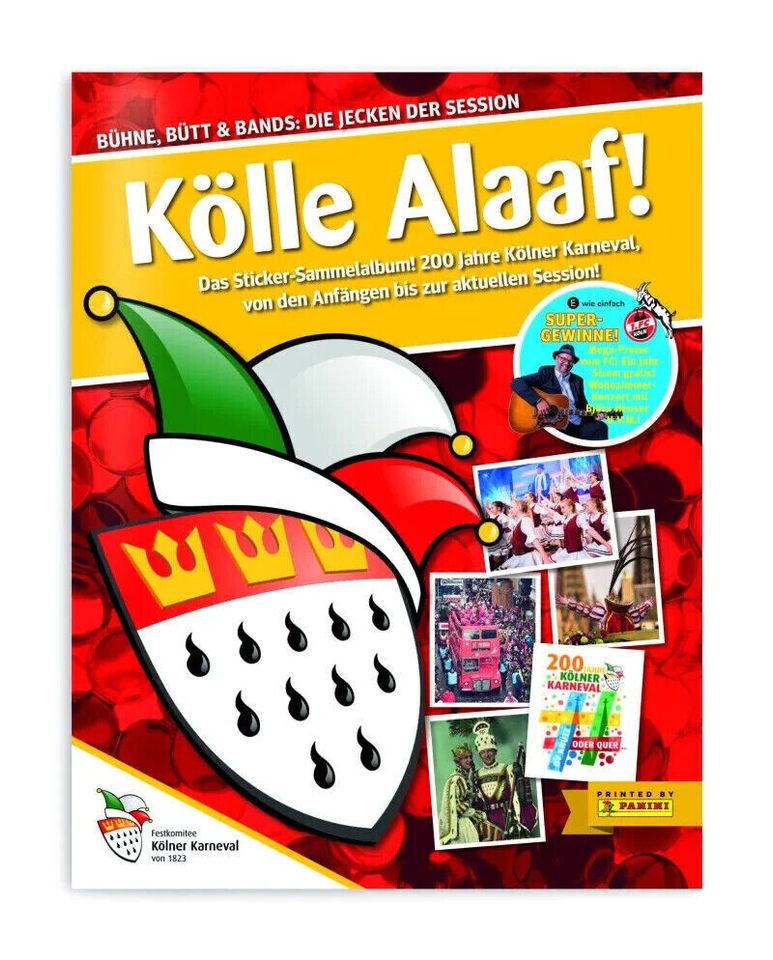 Kölle Alaaf Panini-Sticker - 10 Stck. für 2,00 € zum Aussuchen in Viersen
