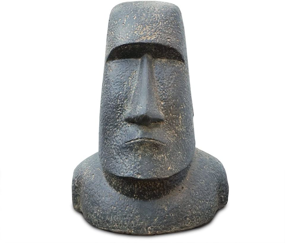 Moai Rapa-Nui Statue ca. 40 cm aus Lavasand Osterinsel-Figur Gart in Hüllhorst