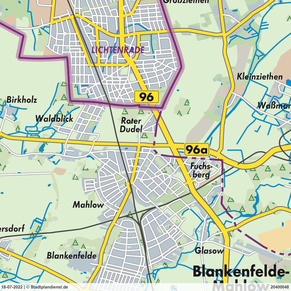 IMMOBERLIN.DE -  Hervorragendes Baugrundstück in schöner Stadtrandlage in Blankenfelde-Mahlow