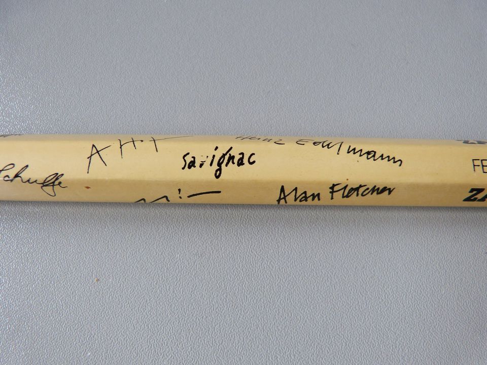 Bleistift Nachdruck 27 Autogramme Beuys Panton Thonet Stankowski in Griesheim