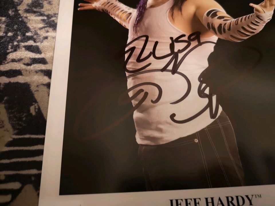 WWE Wrestling Jeff Hardy Autogramm und Promofoto original in Halberstadt