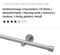 Gardinenstange Edelstahloptik 16mm 1-läufig 308 cm und 236 cm Hessen - Egelsbach Vorschau