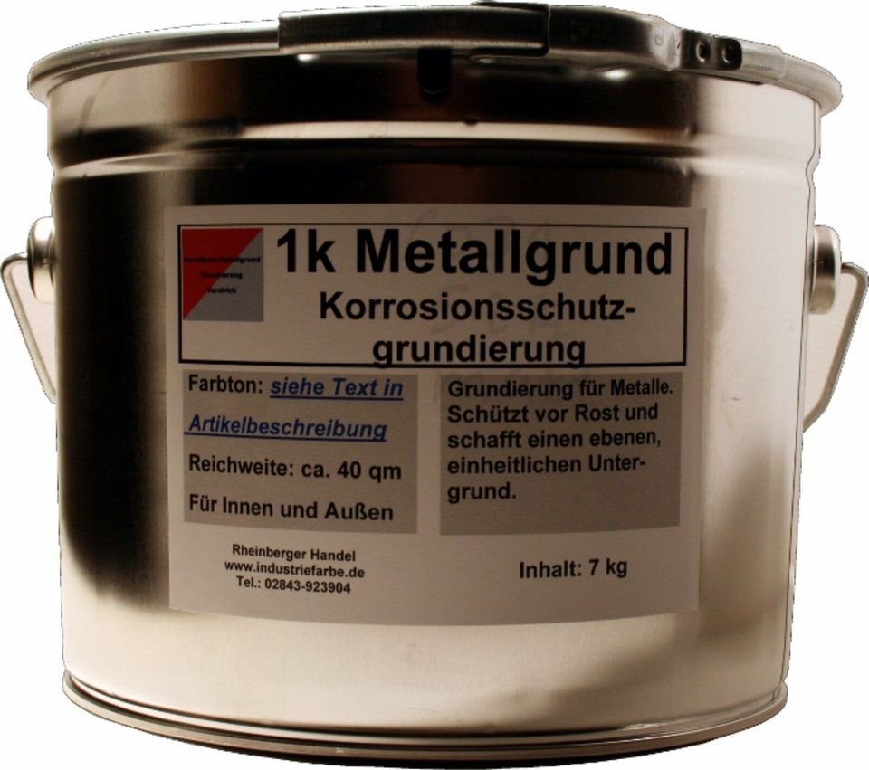 Grundanstrich für Metall, Rostschutzgrund, Grau, 4,5 Liter in Duisburg