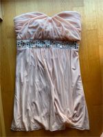 Softtüll kurzes Kleid Strasssteine Hochzeit apricot rosa Hessen - Hofheim am Taunus Vorschau