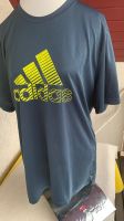 Herren-Adidas-Shirt Größe XL  Farbe: blau mit gelben Emblem Hessen - Calden Vorschau