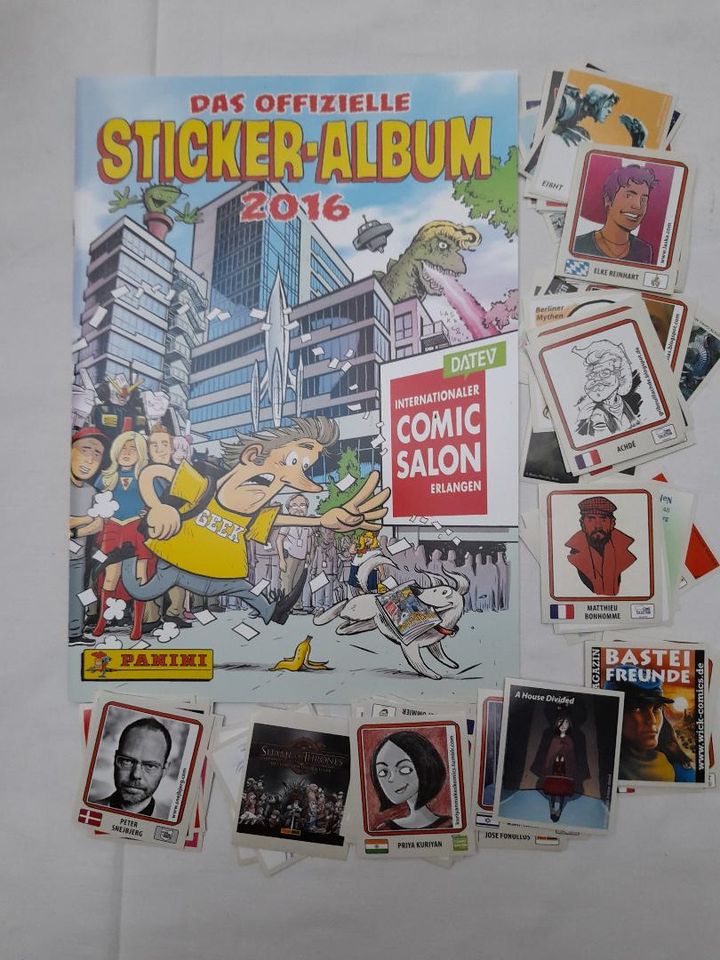 COMIC-SALON ERLANGEN 2016 - LEERALBUM + verschiedene lose STICKER in Geesthacht