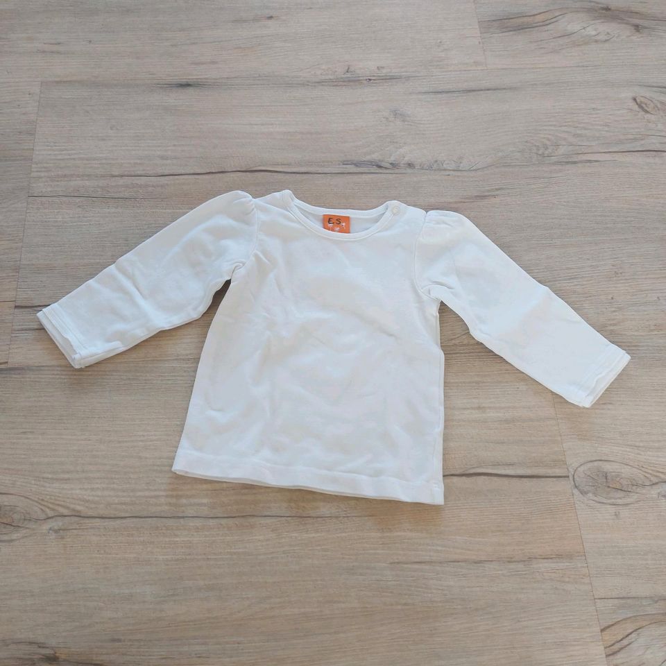 Pusblu ☆ Shirt ☆ Gr. 62 ☆ Baby Mädchen ☆ weiß ☆ Basic ☆ langarm in Freisen