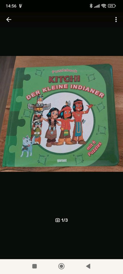 Puzzlebuch, 6 Puzzle, Kitchi, der kleine Indianer in Hamburg