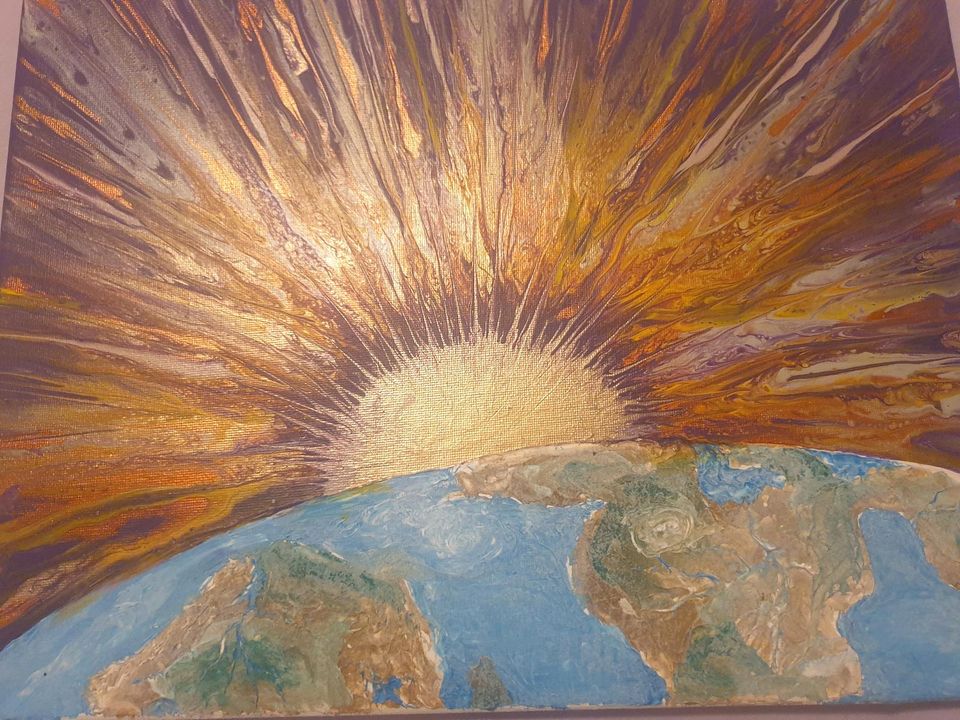 Kreative Acryl Gemälde "Sonnen Aufgang " in Sulz