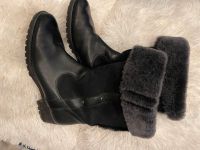 Neu wertig Echt Lammfell Leder-Stiefel Winterschuhe 38 5 schwarz Frankfurt am Main - Innenstadt Vorschau