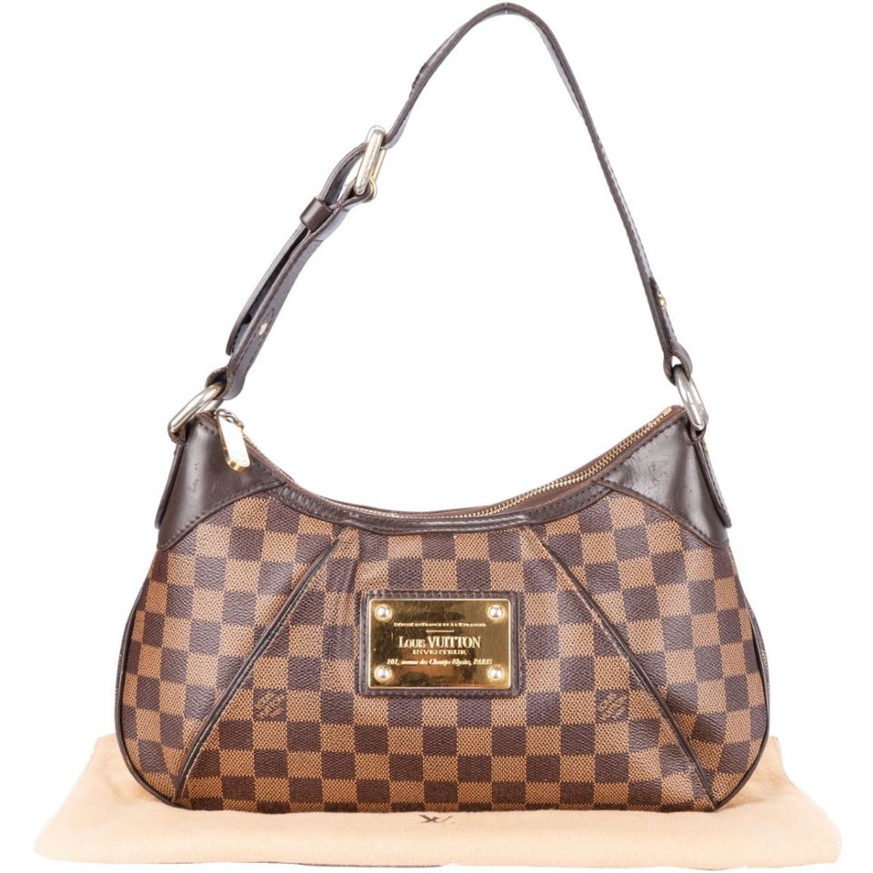 Louis Vuitton Damier Ebene Thames PM Shoulder Bag in Halle