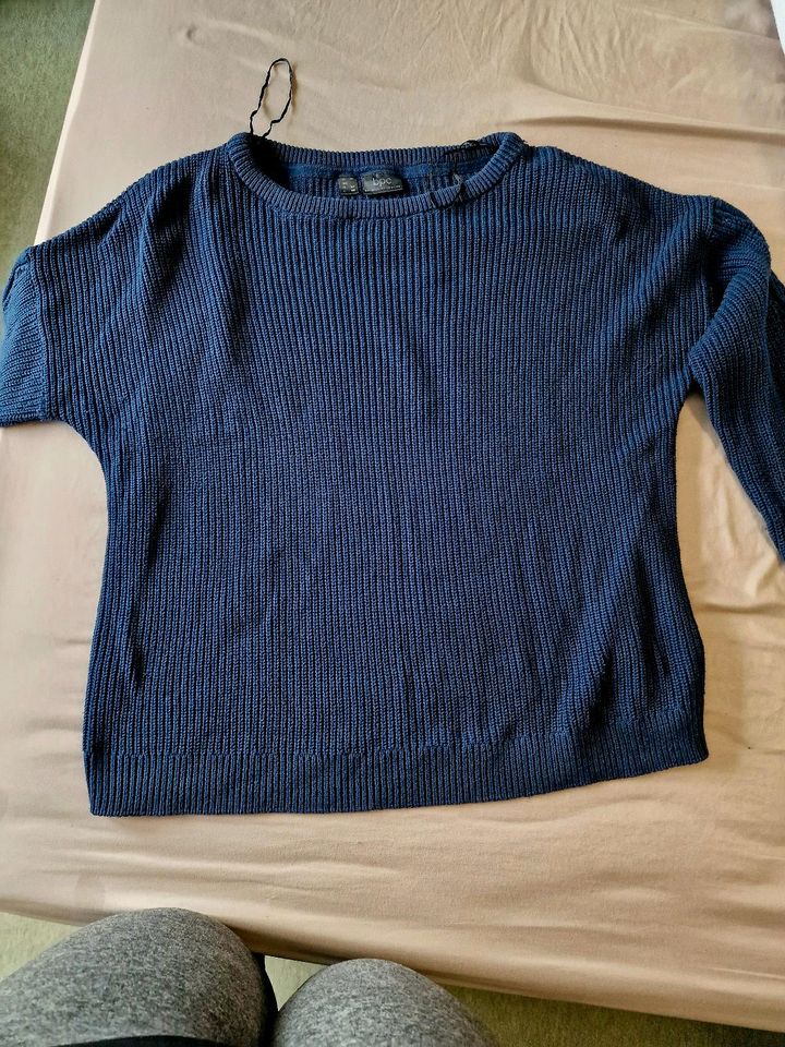 Strickpullover , Pulli Gr. 44/46 bpc , blau in Großalmerode