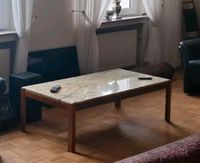 Wohnzimmer-Marmortisch mit Nussbaumholz Wuppertal - Cronenberg Vorschau