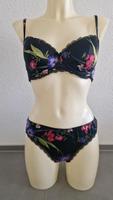 Hunkemöller Bodique Set BH String Schwarz Blumen 38 M 75C Bayern - Nersingen Vorschau
