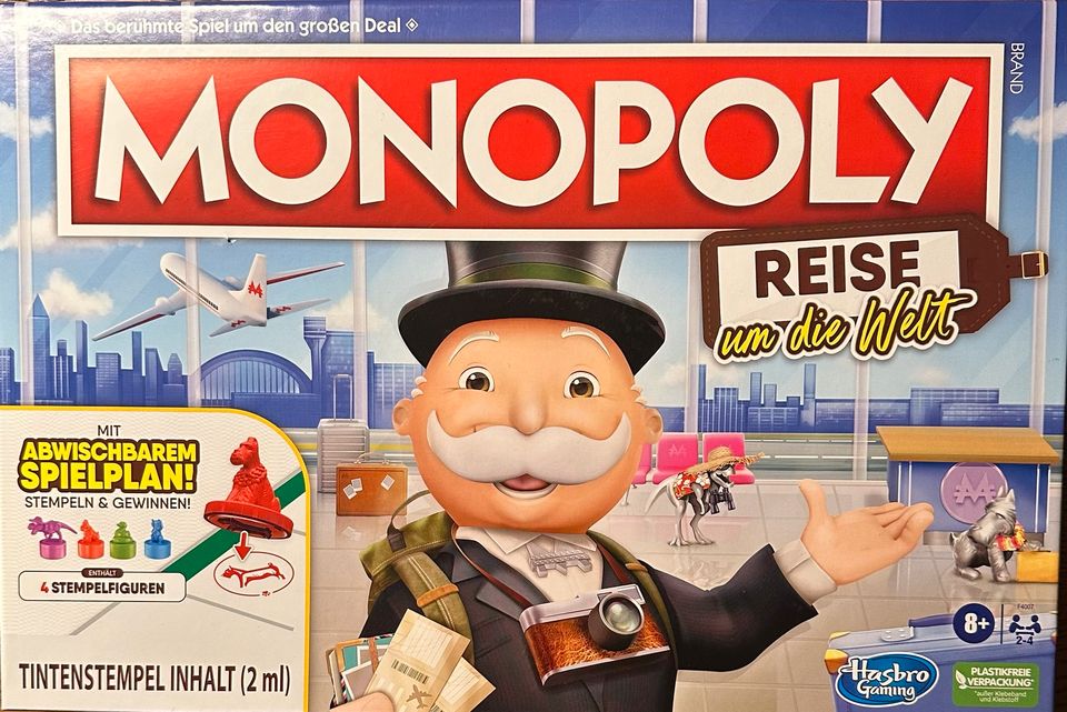 Monopoly Reise um die Welt OVP in Seehausen a. Staffelsee