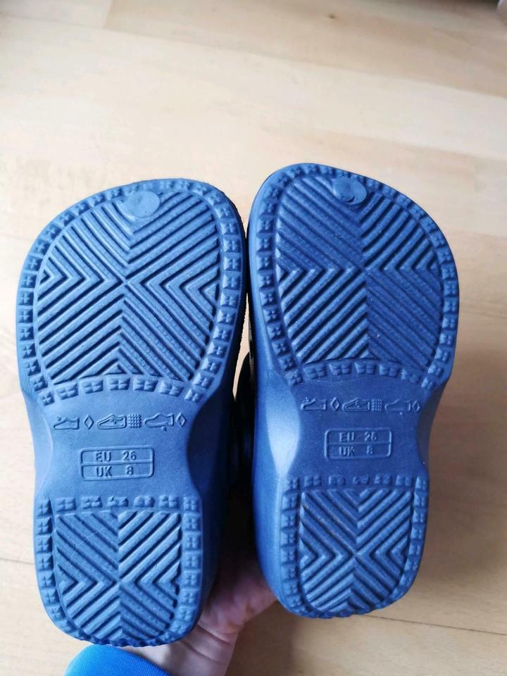 Kinder Jungen Gartenschuhe Clogs gefüttert Größe 26 blau in München